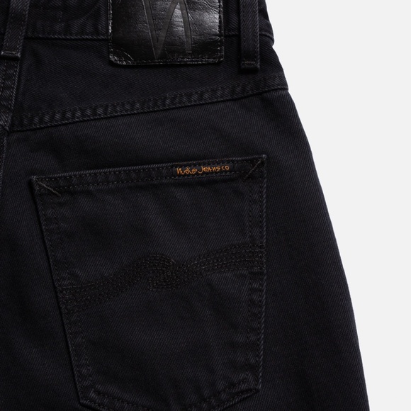 Women's Nudie Jeans Breezy Brit Aged Black Denim Jeans sz 27 Worn Once - Picture 13 of 15